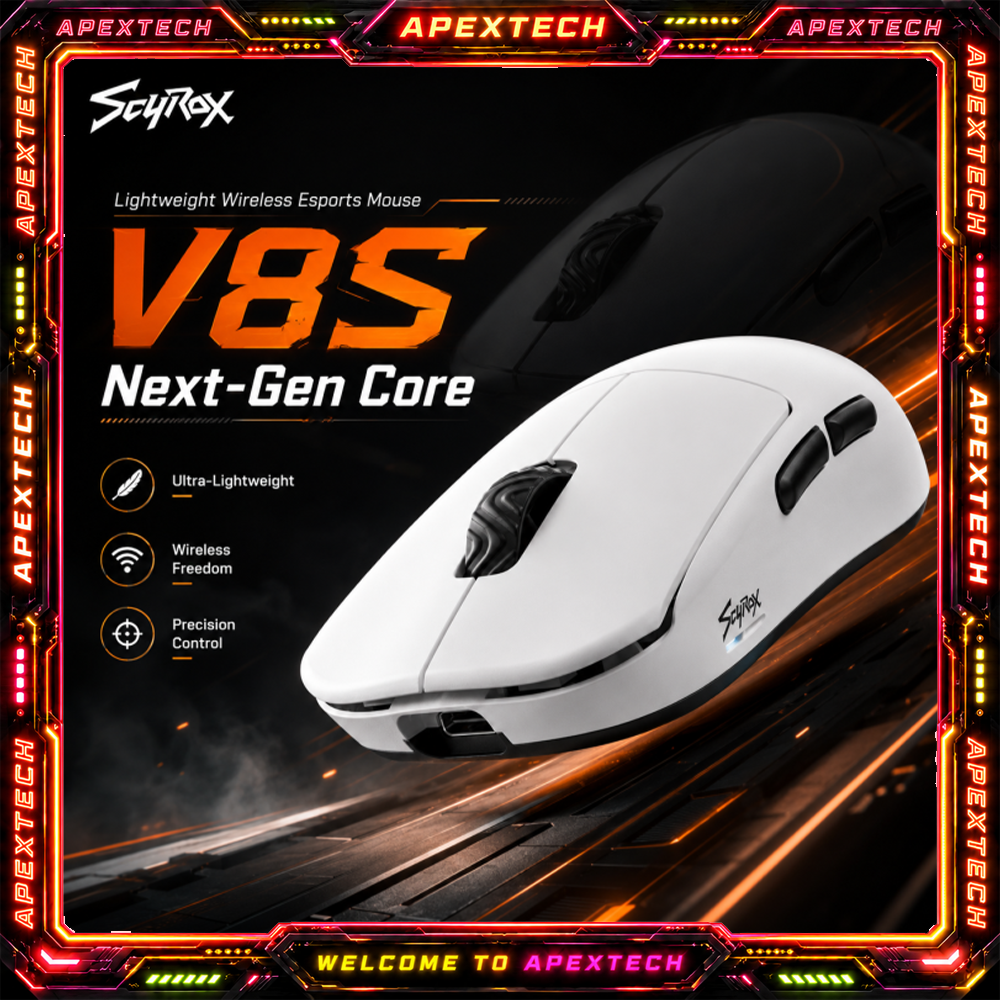 Esports Gamers - Scyrox V8S 40g Ultra-Light Wireless Gaming