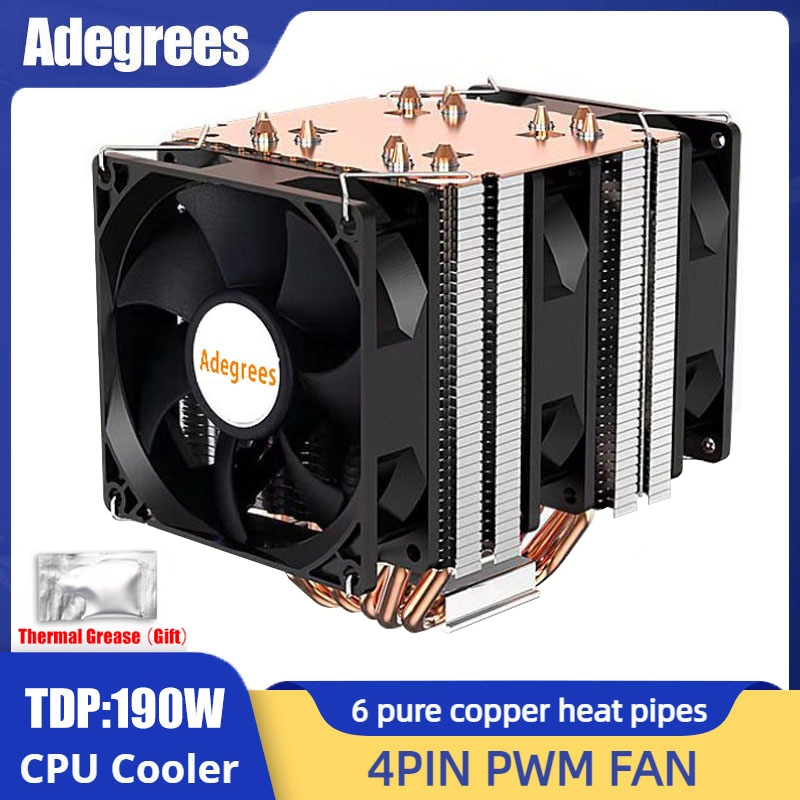Esports Gaming Fan - 6 Heat Pipe CPU Cooler 4Pin