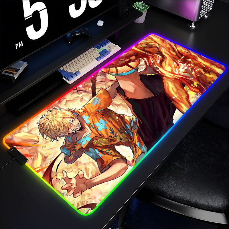 Esports Pc Gaming - RGB Anime Mouse pad one piece