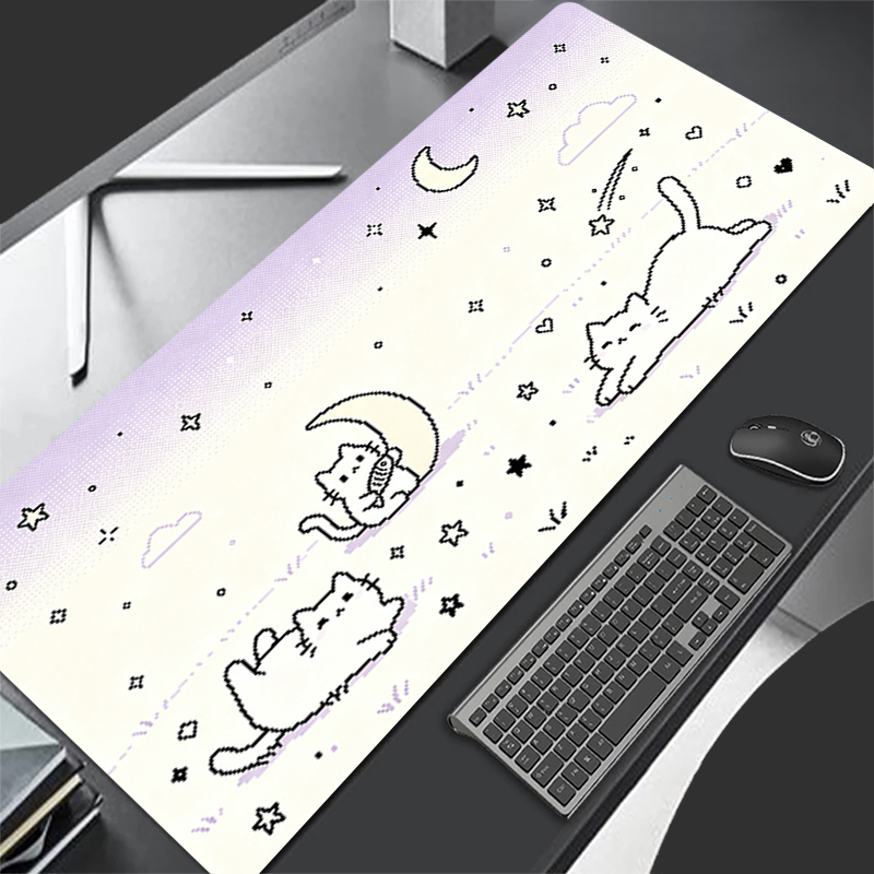 Esports Gamers - Low pixel cartoon Mouse Pad Notbook