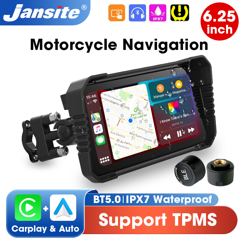 Dual Monitor Stand - 6.25 inch Motorcycle Carplay Screen GPS