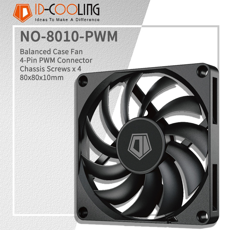 ID-COOLING NO-8010-PWM 80MM PC - Esports Gaming Fan 评论和价格