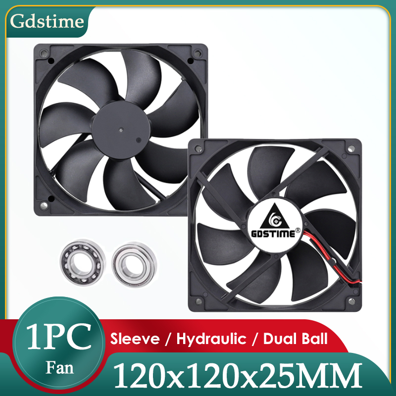 GDSTIME DC 5V 12V 24V 48V 120m - Esports Gaming Fan 评论和价格