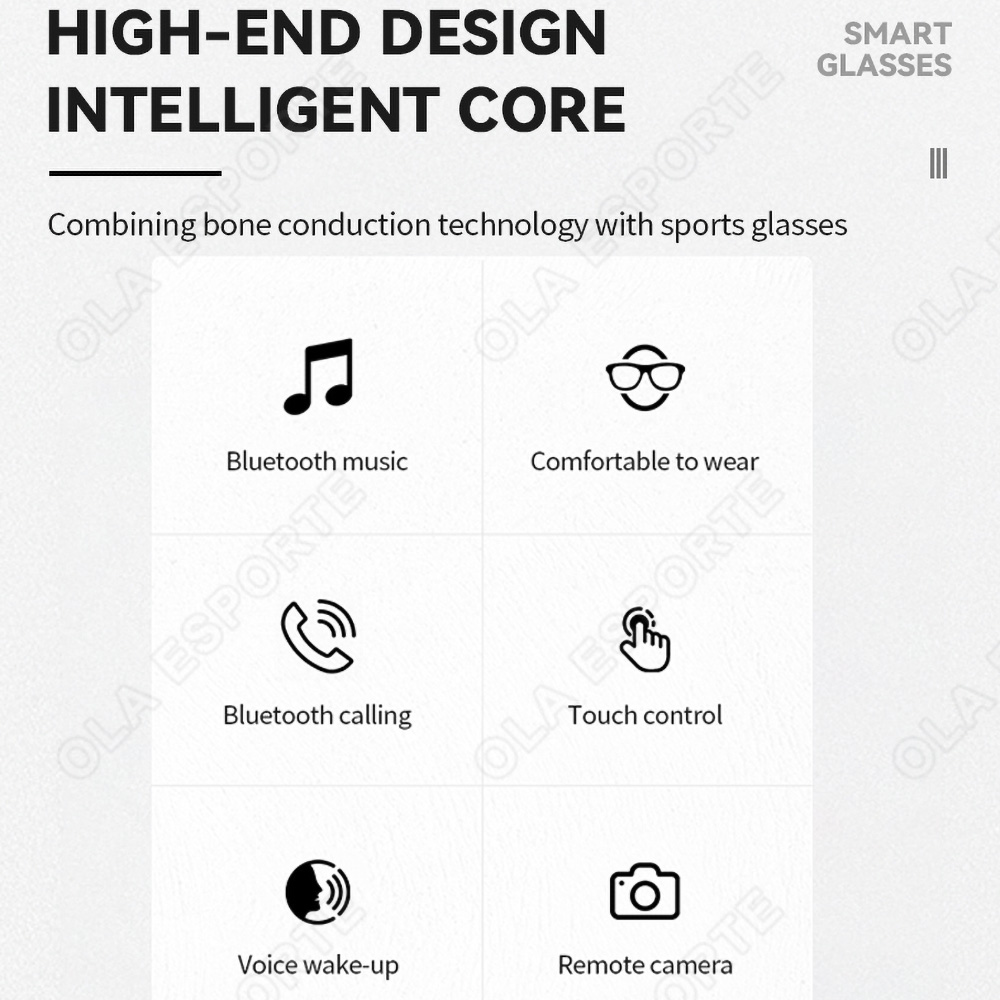 NEW Smart Glasses V5.3 Bluetoo - Esports Gamers 评论和价格