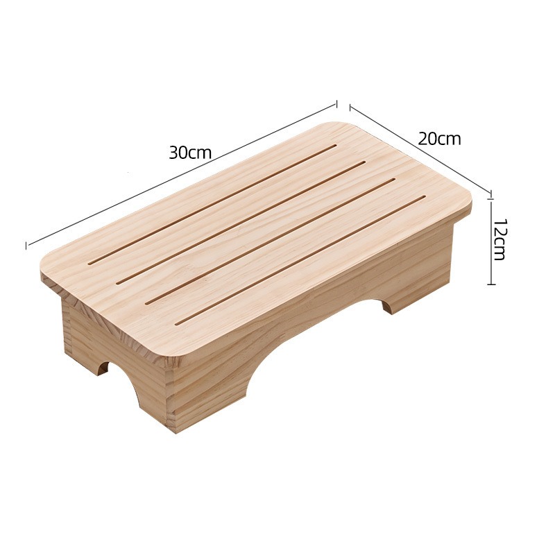 Wooden Stool Stable Footrest S - Footrest Under Desk 评论和价格
