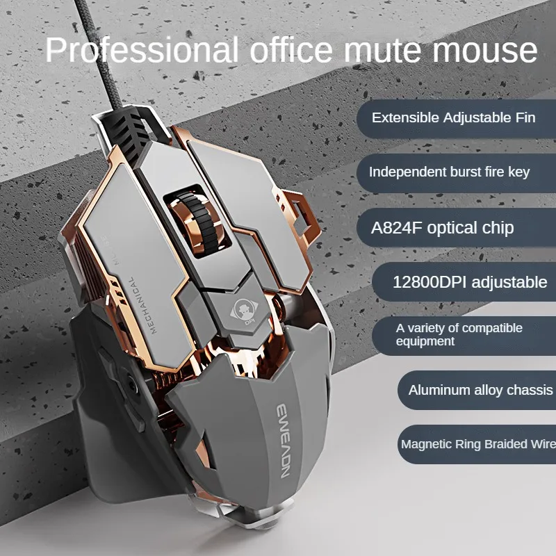 MK500 Esports Gaming Mouse Wir - Esports Gaming Mouse Weight Adjustable 评论和价格
