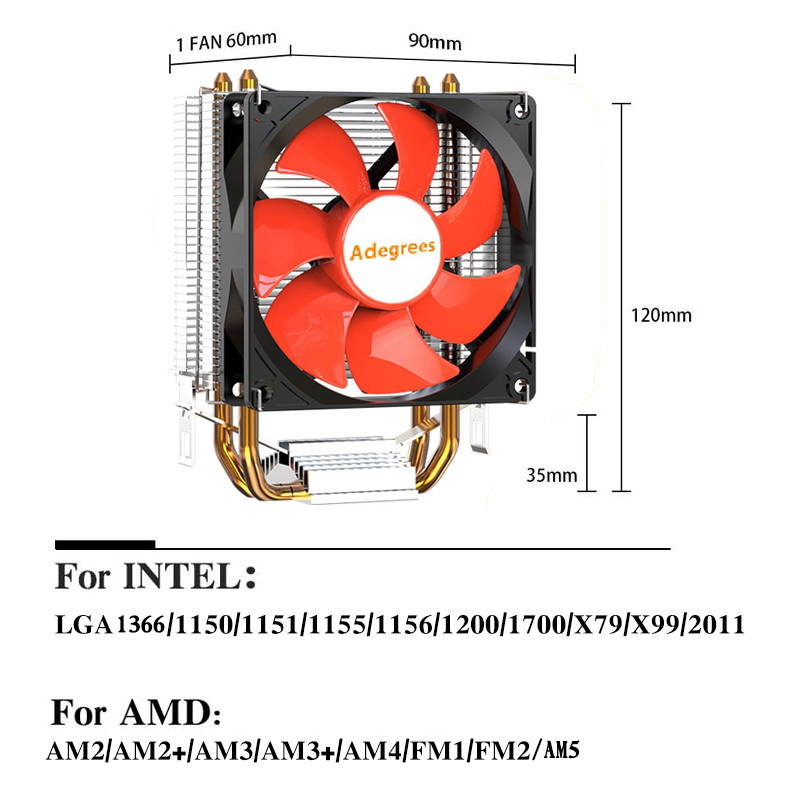 X99 CPU Air Cooler Quiet Proce - Esports Gaming Fan 评论和价格