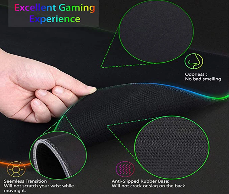 RGB XXL HD Printing Gaming Mat - Esports Pc Gaming 评论和价格