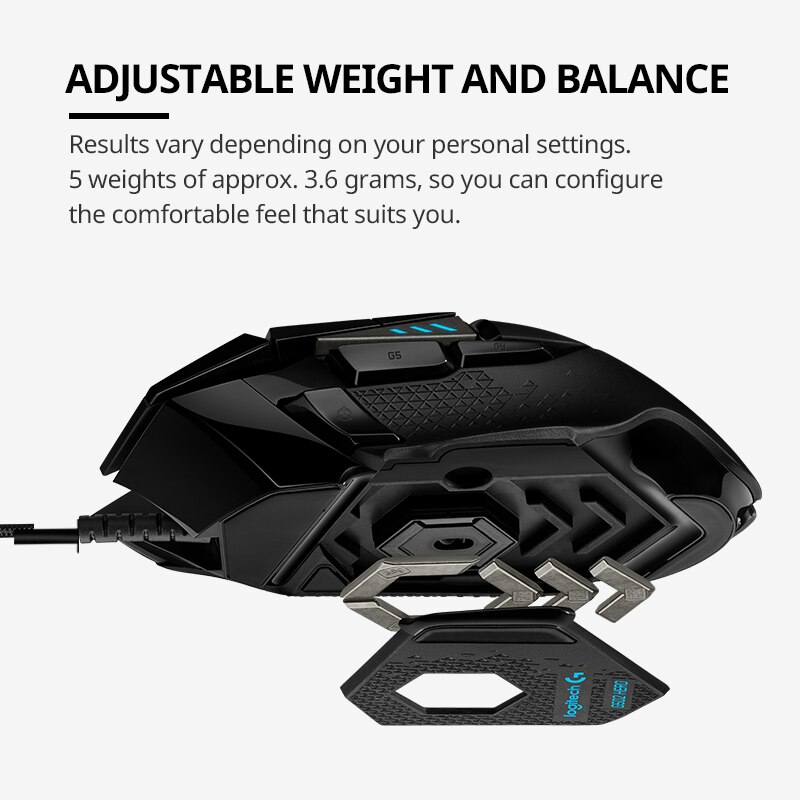 Logitech G502hero Master Wired - Esports Gaming Mouse Weight Adjustable 评论和价格