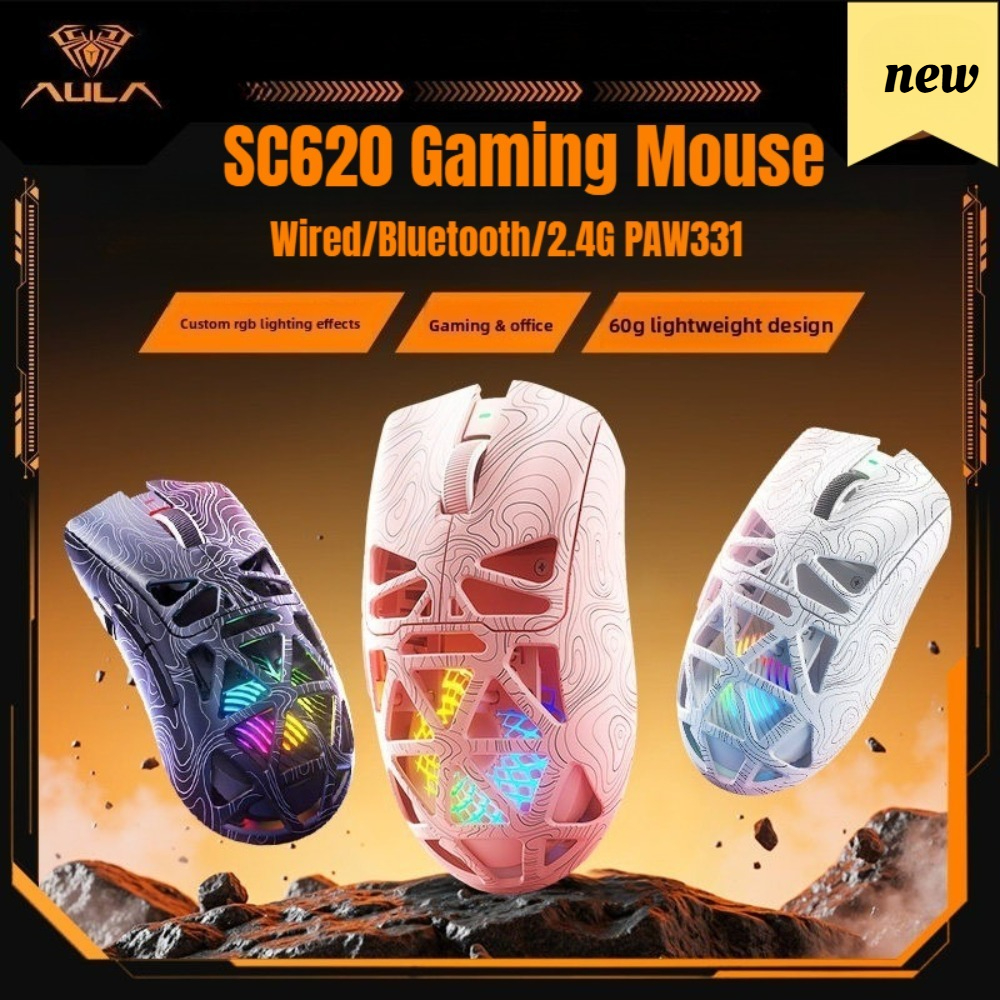 AULA SC620 Gaming Mouse Wired/ - Esports Gaming Mouse Weight Adjustable 评论和价格