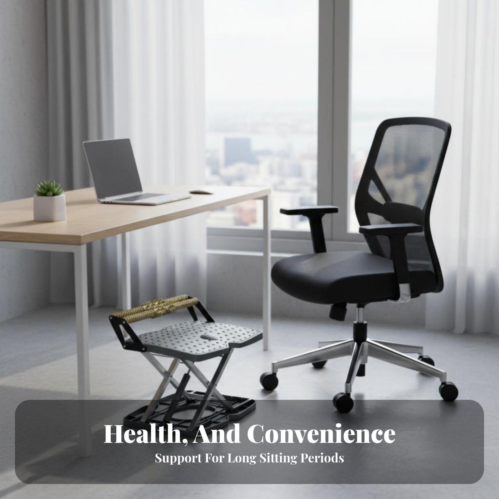 Adjustable Padded Footstool No - Footrest Under Desk 评论和价格