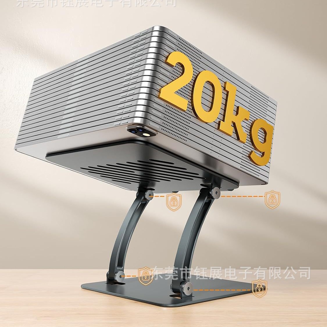 Tablet Holder Stand, Dual Rod  - Dual Monitor Stand 评论和价格