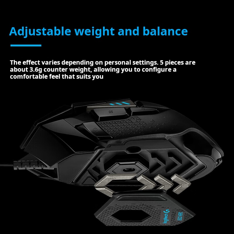Logitech G502 HERO Wired Gamin - Esports Gaming Mouse Weight Adjustable 评论和价格