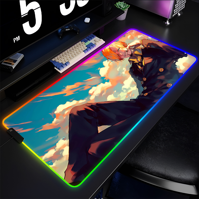 RGB Anime Mouse pad one piece  - Esports Pc Gaming 评论和价格