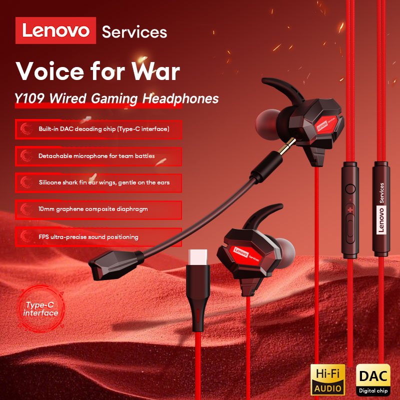 Lenovo Y109 Wired Gaming Heads - Esports Gaming Mobile 评论和价格