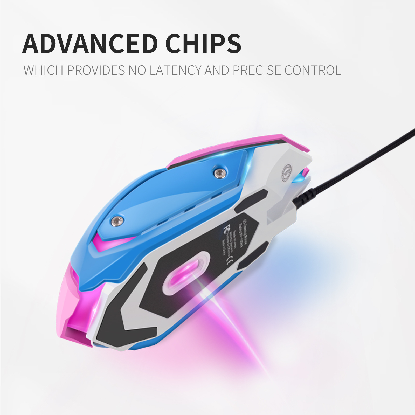 Colorful Glowing Silent Gaming - Esports Gaming Mouse Weight Adjustable 评论和价格