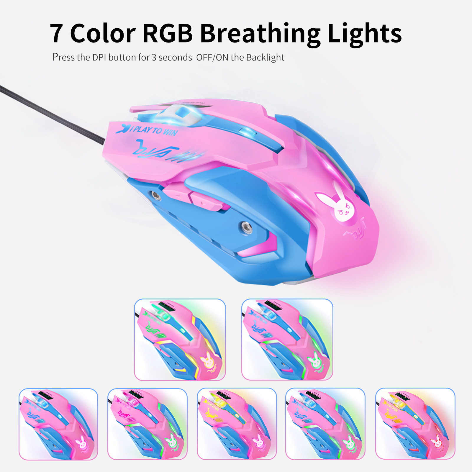 Colorful Glowing Silent Gaming - Esports Gaming Mouse Weight Adjustable 评论和价格
