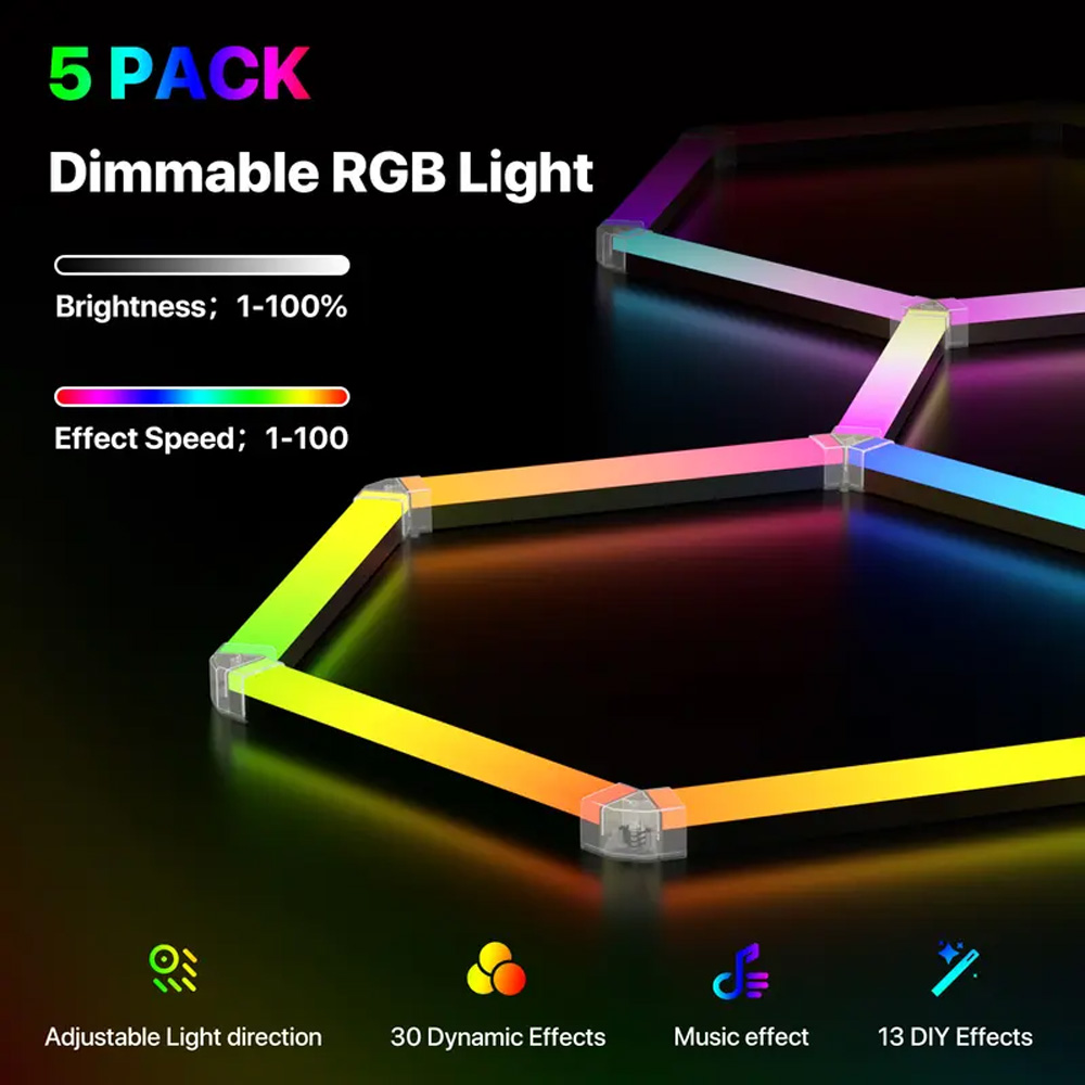 Smart Honeycomb Hexagonal RGB  - Esports Gaming Mobile 评论和价格