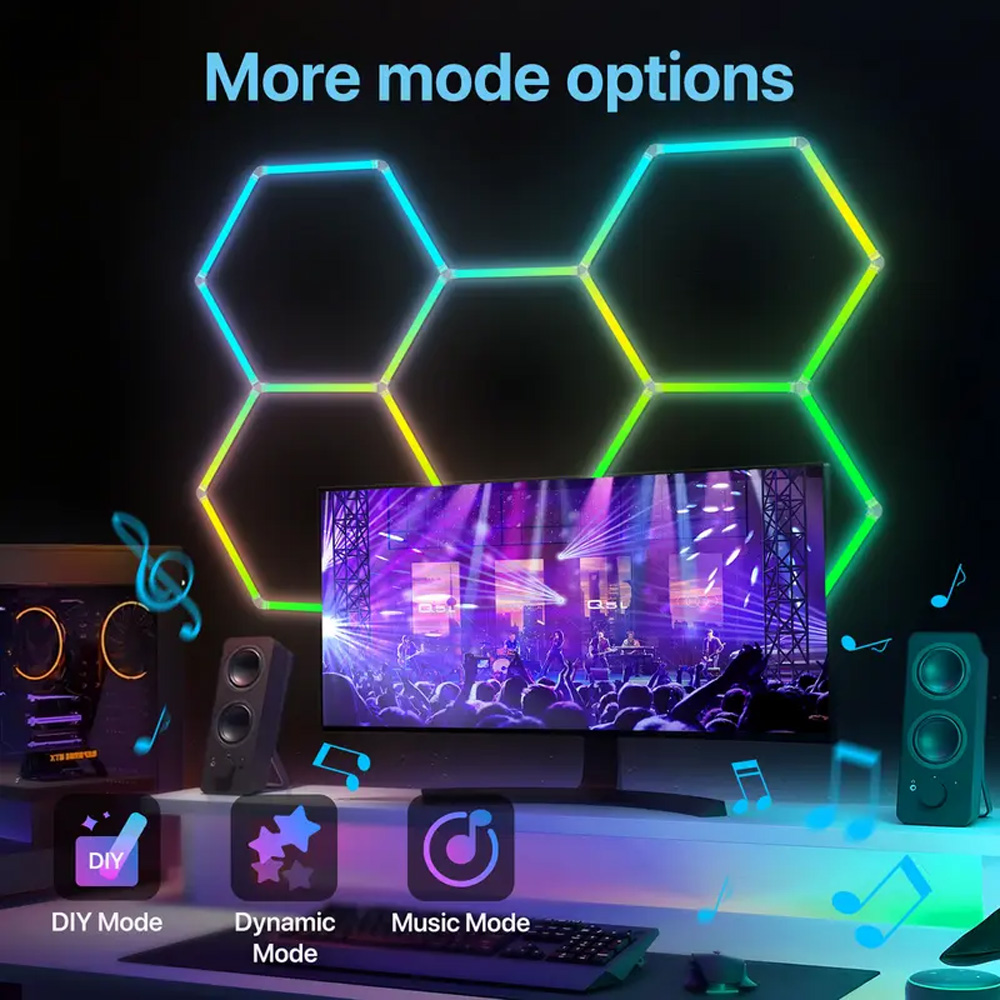 Smart Honeycomb Hexagonal RGB  - Esports Gaming Mobile 评论和价格