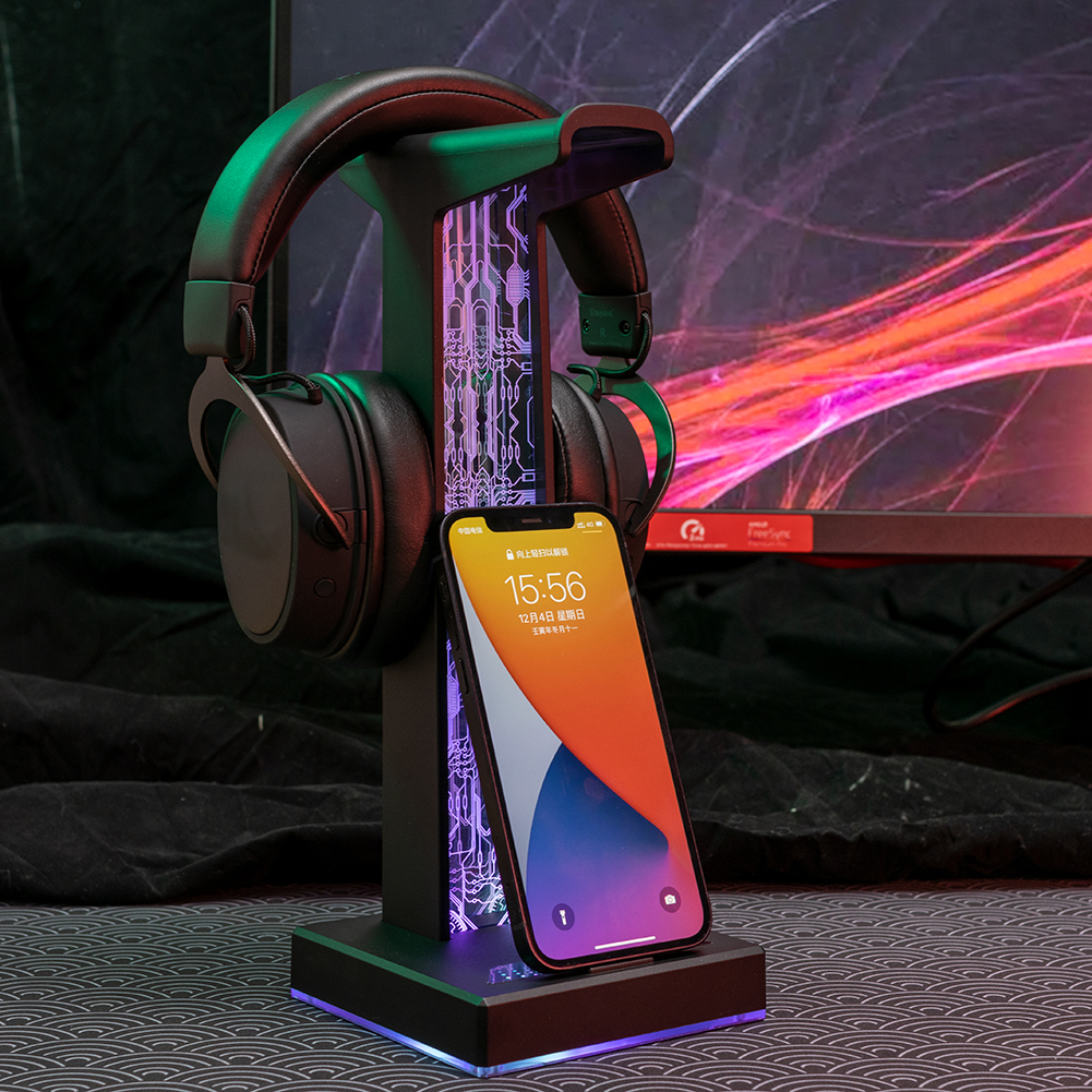 RGB Gaming Headphone Stand Dua - Esports Gamers 评论和价格