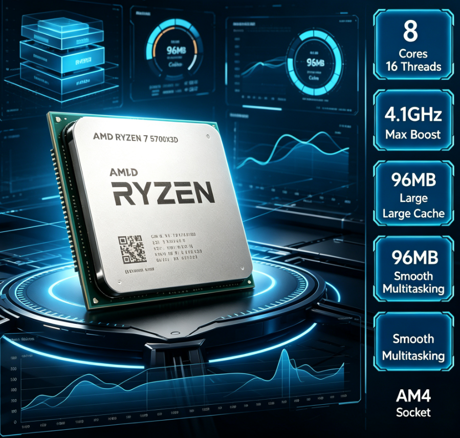 AMD Ryzen 7 5700X3D R7 5700X3D - Esports Pc Gaming 评论和价格