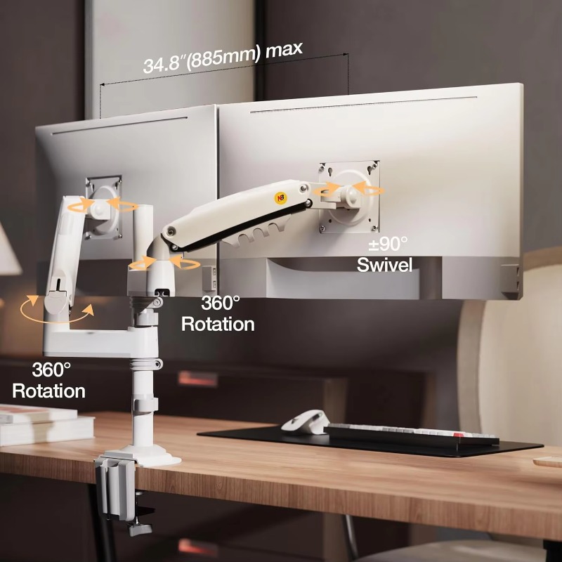 Dual Monitor Desk Mount Stand  - Dual Monitor Stand 评论和价格