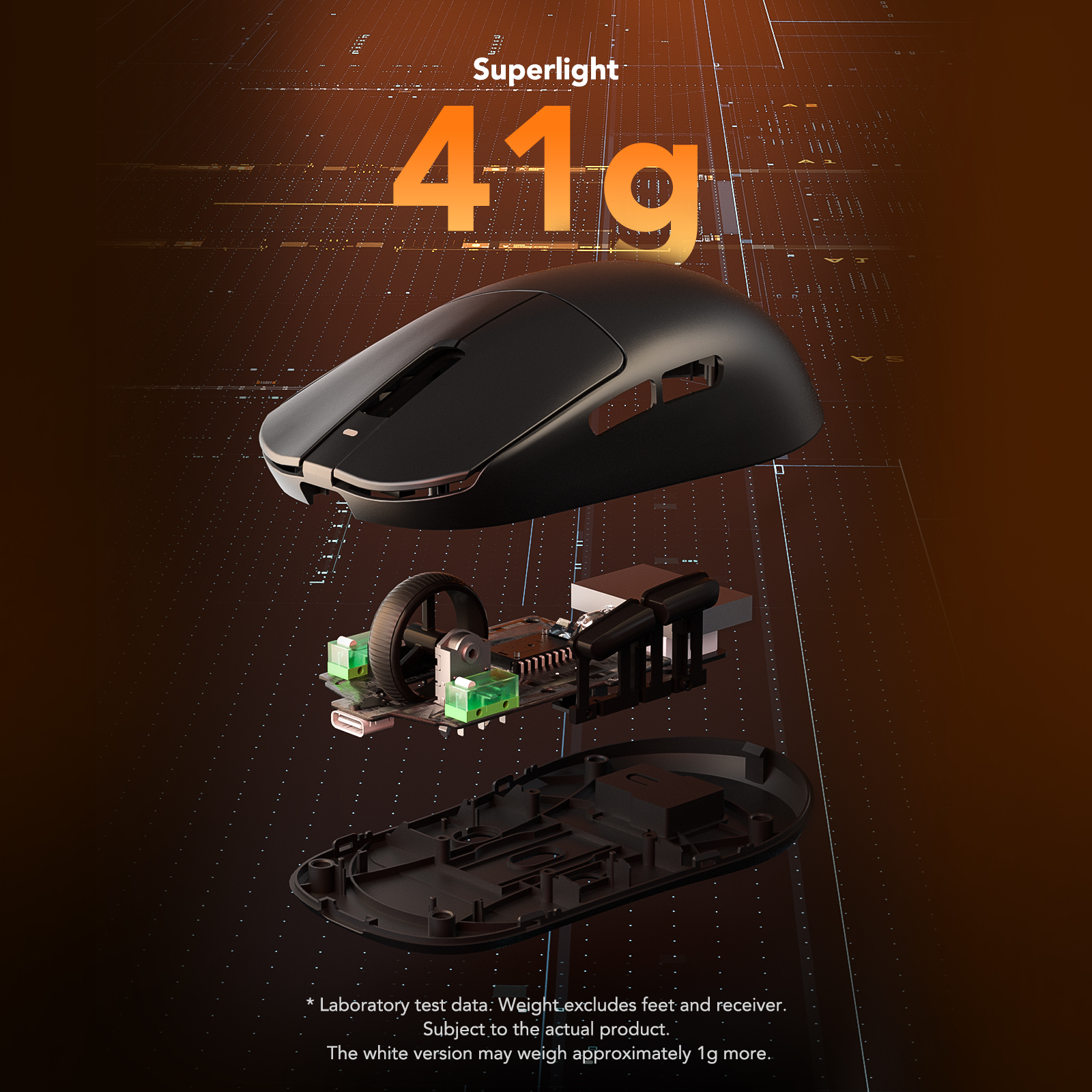 KYSONA Mercury Pro PAW3395 Wir - Esports Gaming Mouse Weight Adjustable 评论和价格