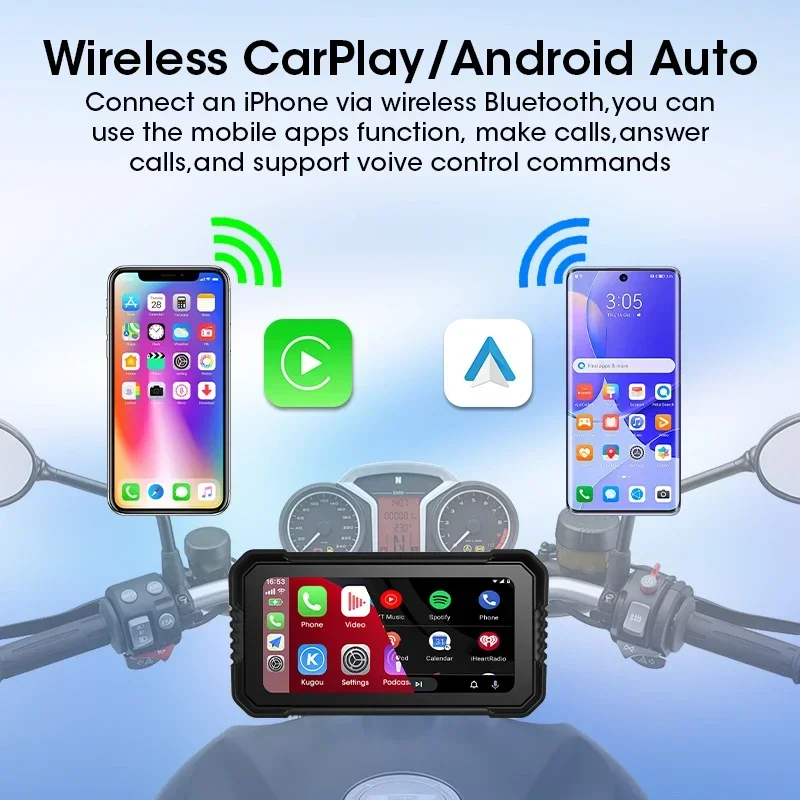 6.25 inch Motorcycle Carplay S - Dual Monitor Stand 评论和价格
